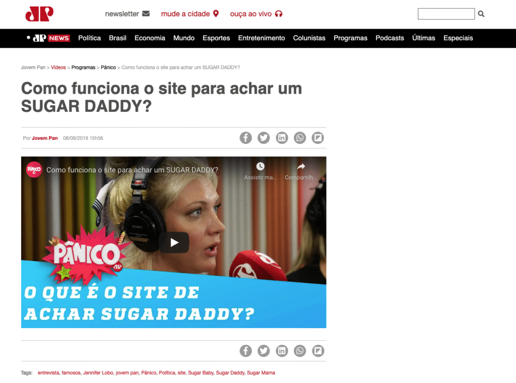 Como funciona o site para achar um SUGAR DADDY?
