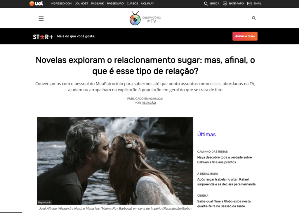 UOL: Afinal, o que é o Relacionamento Sugar?