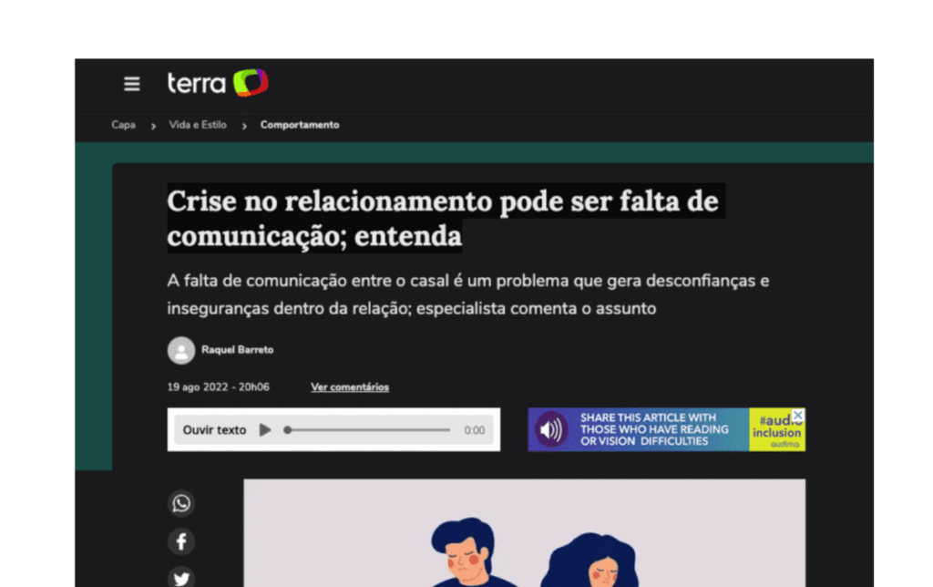Terra: Crise no relacionamento pode ser falta de comunicação; entenda