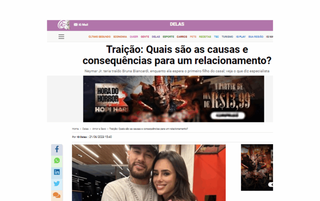 IG Delas: Traição: Quais são as causas e consequências para um relacionamento?