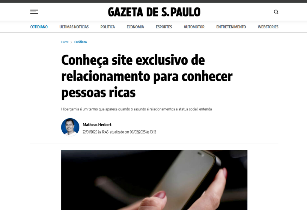 Conheça site exclusivo de relacionamento para conhecer pessoas ricas