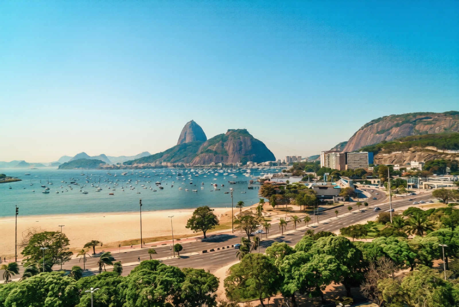 Pan de Azúcar y Playa de Botafogo en Río de Janeiro